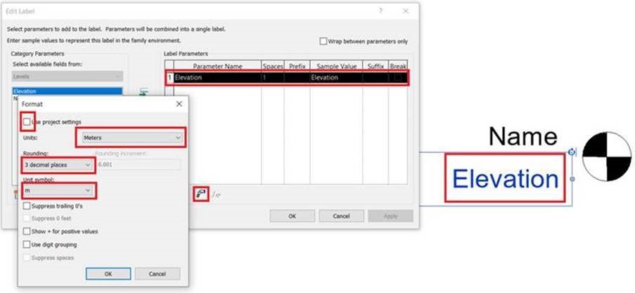 Revit Tip: Change the unit display on a level reference marker ...