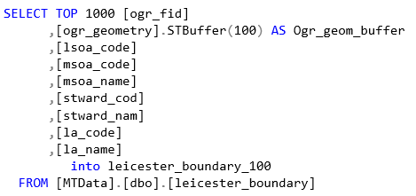 SQL Server Spatial – Creating Buffers – ARKANCE UK Community